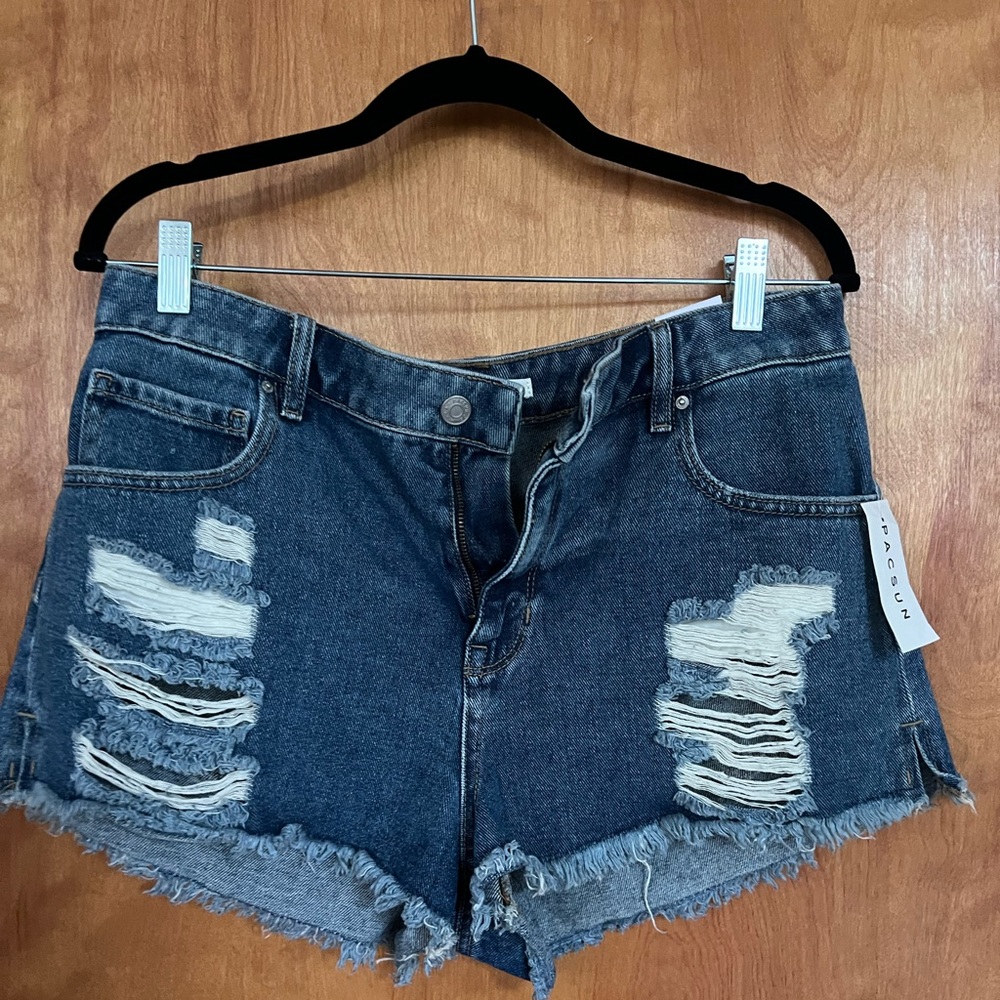 NWT PACSUN High Rise Festival Jean Shorts